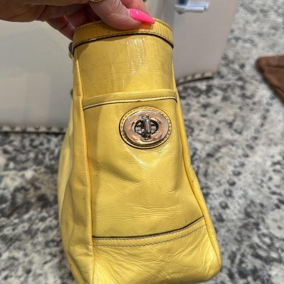 COACH East West Gallery Patent Leather Tote - Picture 5 of 16